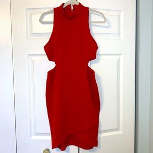 Sexy, elegant Topshop dress w side cutouts